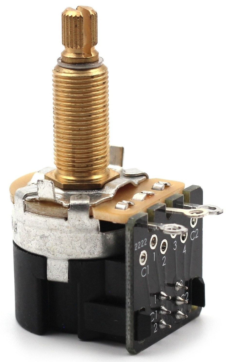 2x CTS 500K Pot 3/4” Long Split Shaft Audio Taper Push/Pull DPDT