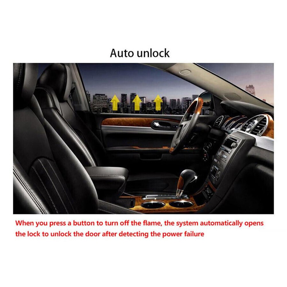 Car Smart Keyless Entry Engine Start Stop Alarm System Push Button Remote Auto