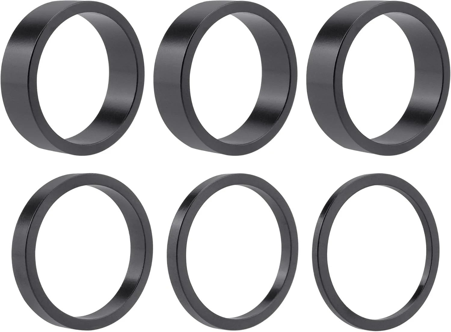 Quacc 6 PCS Headset Spacers 1 1/8" Aluminum Alloy Bike for...