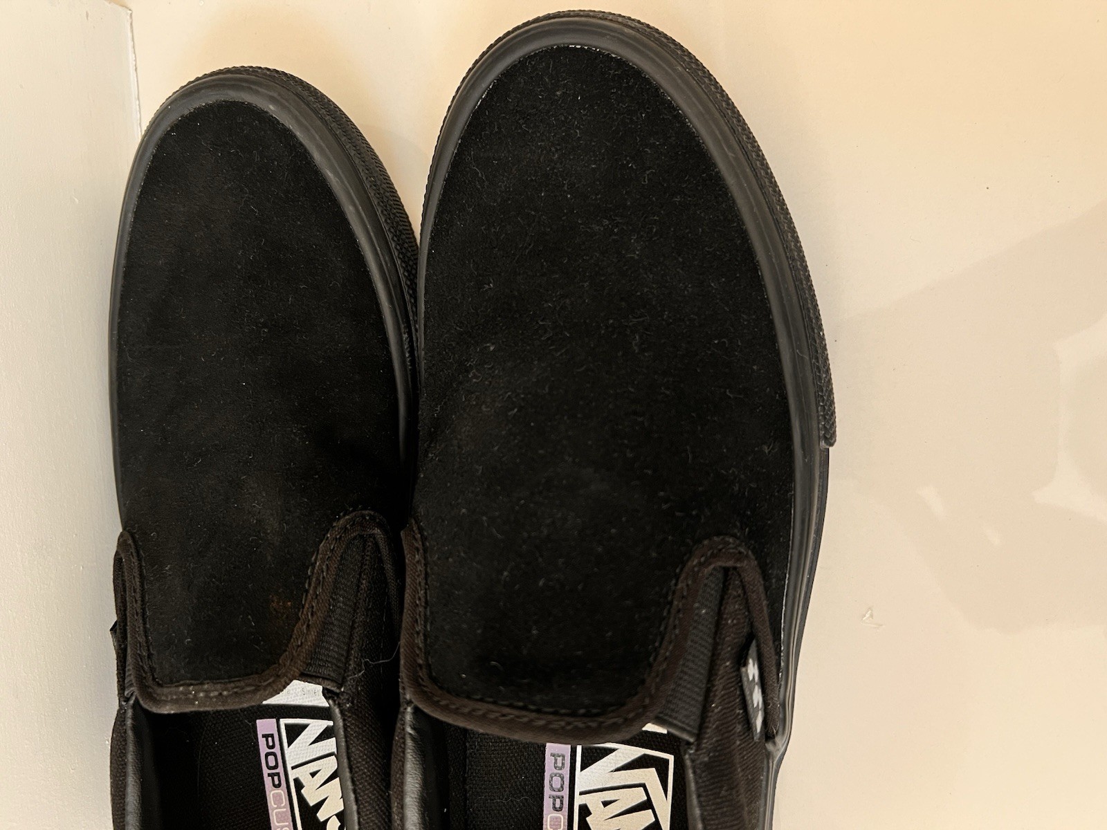 Vans Skate Slip-On PopCush Black Skateboarding Shoes Men's US 8 WORN ONCE