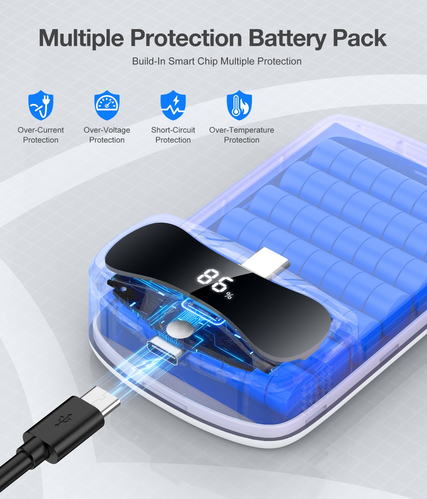 7500mAh Battery VR Head Strap for Meta Quest 2/Quest 3S/Quest 3 Replacement