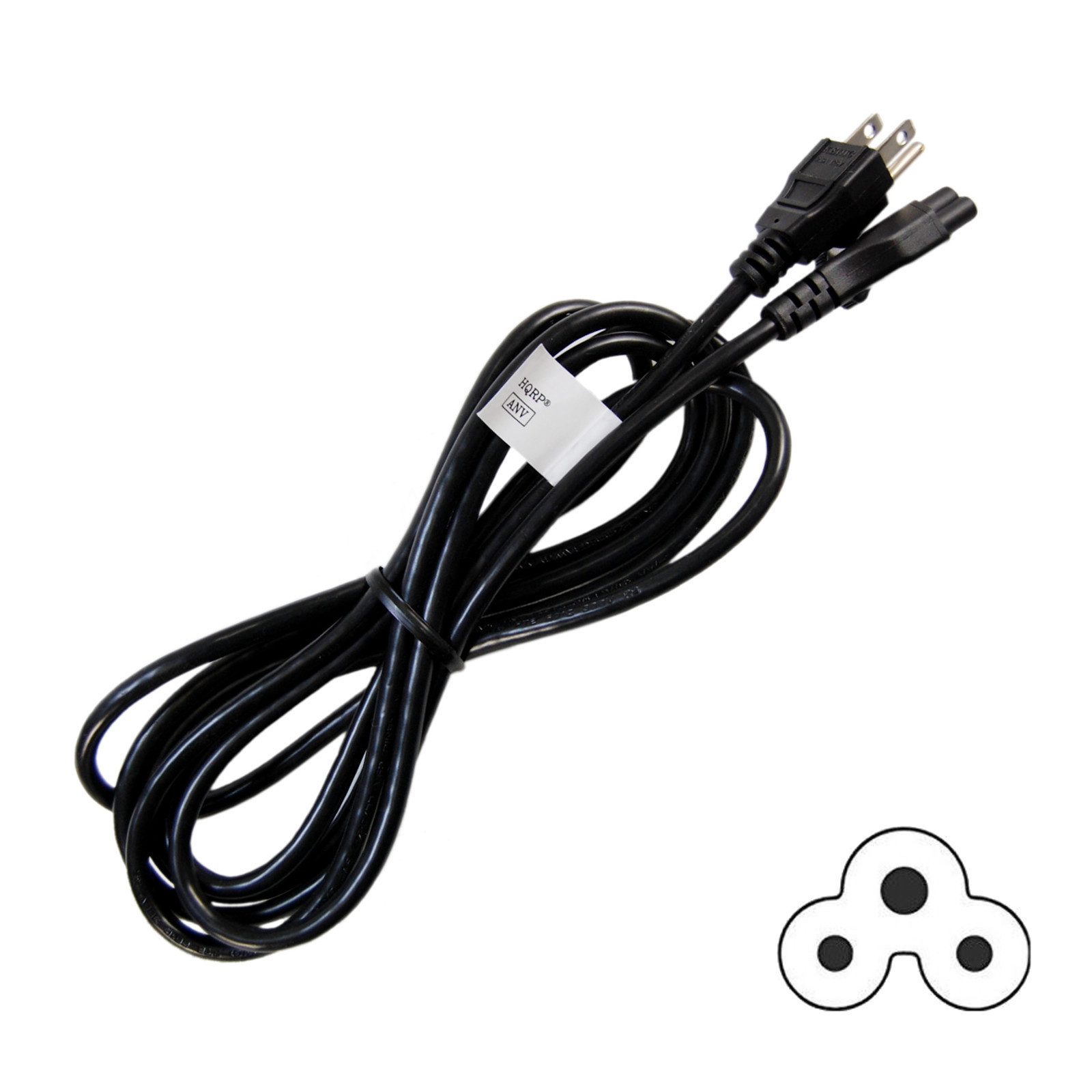 HQRP AC Power Cord for LG 47LN5200 47LN5400 47LN5700 49LF5500 50LA6200 50LF6000