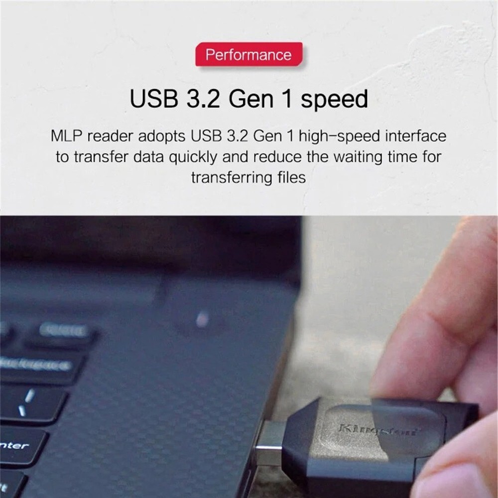 Kingston MobileLite Plus USB 3.2 UHS-II SD SDHC SDXC Memory Card Reader