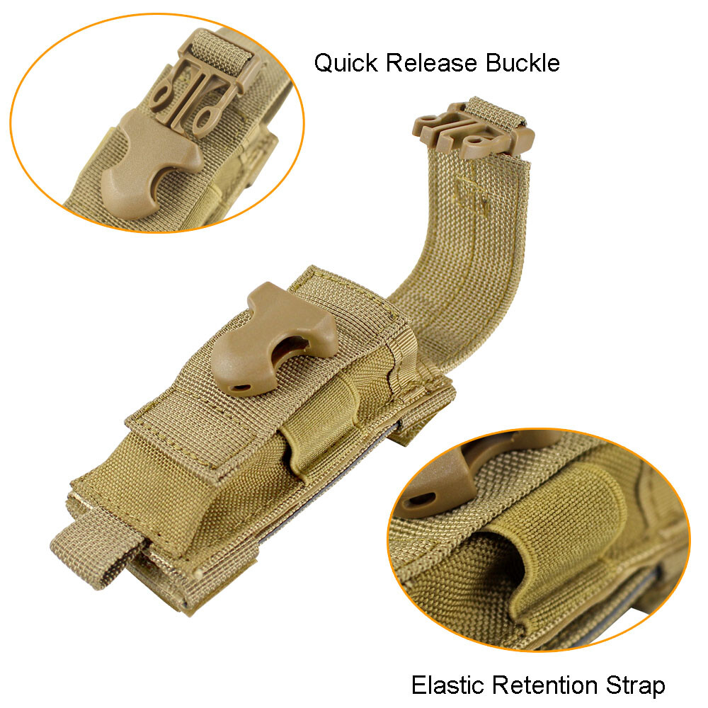 Tactical MOLLE Multitool Nylon Pack Utility Pouch for Flashlight Knife Pen Mag