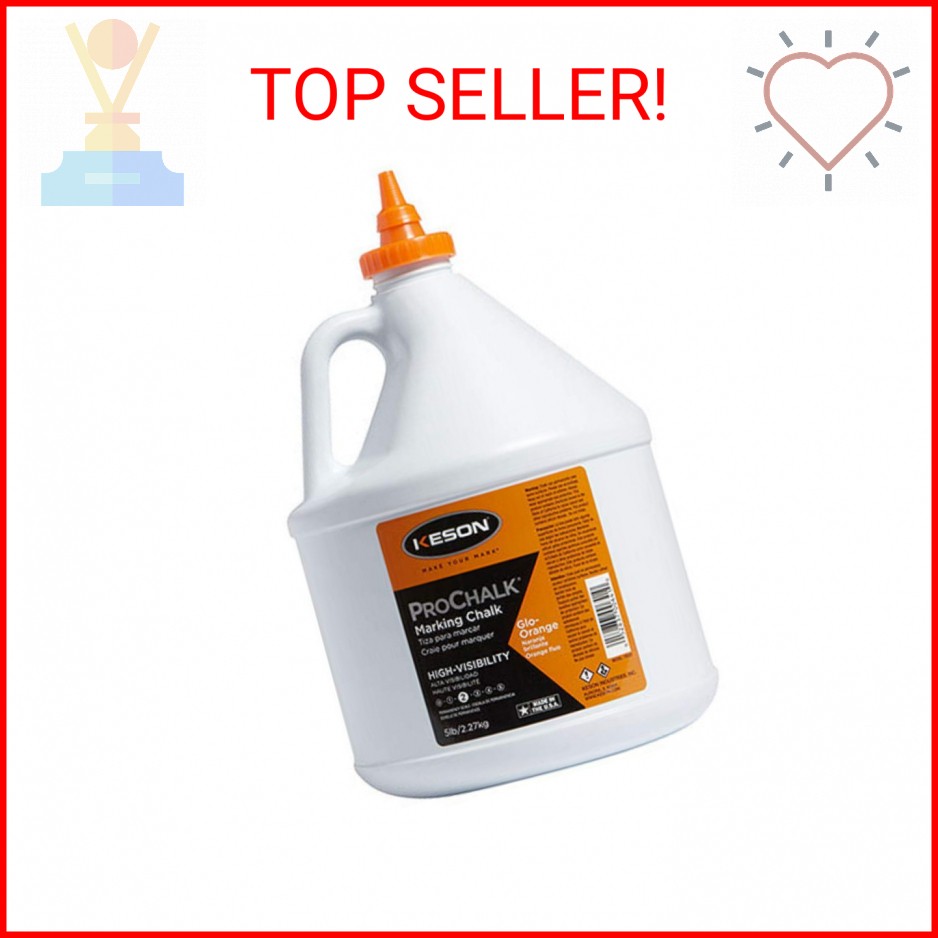 Keson 105GO Marking Chalk, Glow Orange