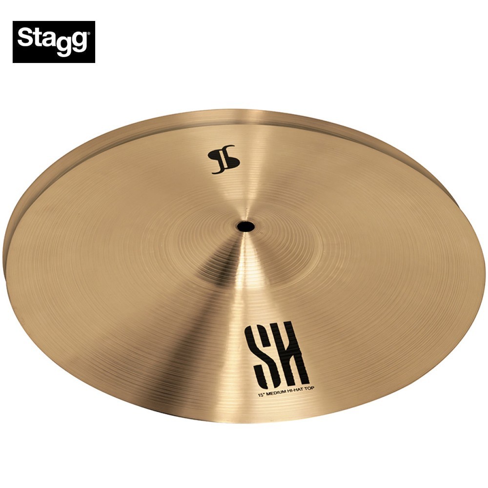 Stagg 14" SH B20 Bronze Hand Hammered Medium Hi Hat Cymbal SH-HM14R