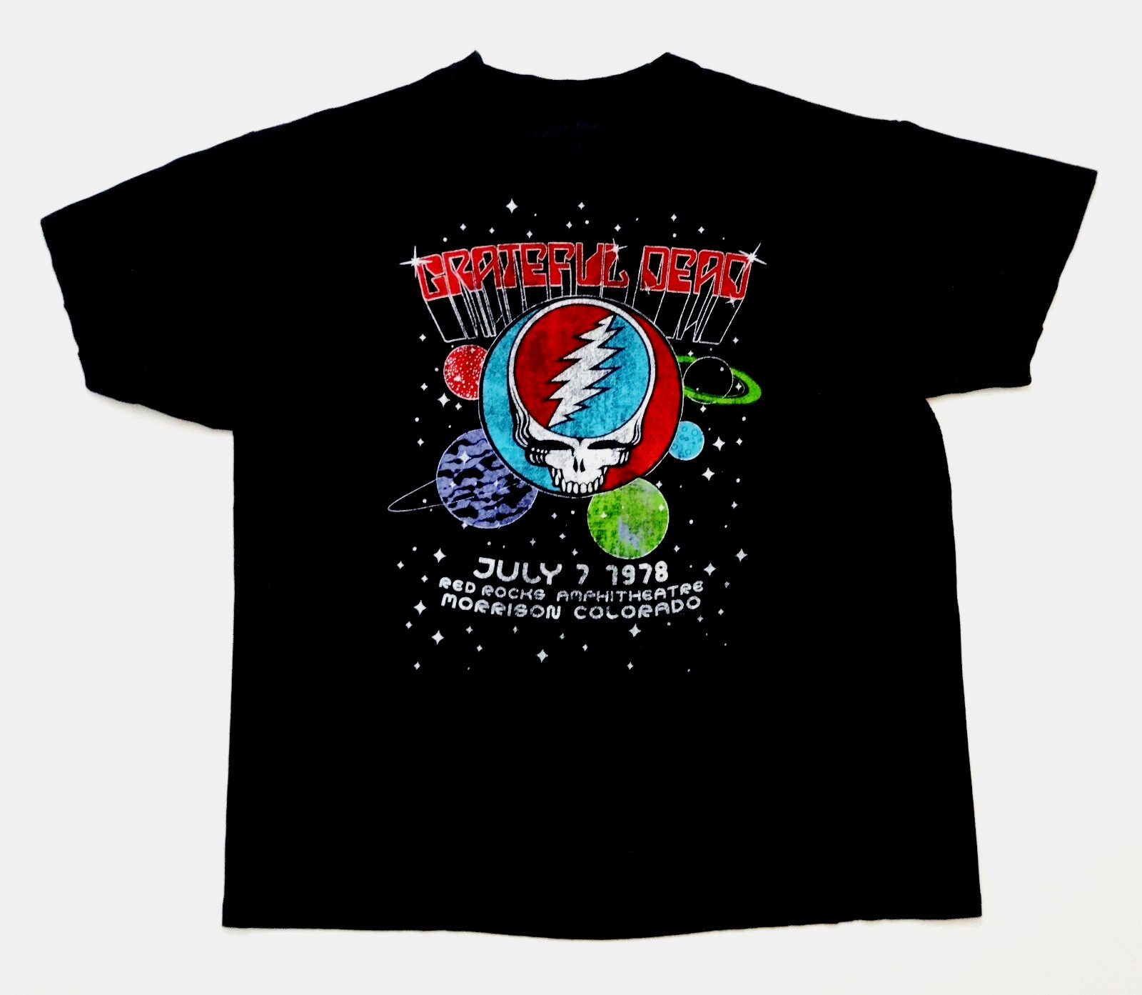 Grateful Dead Shirt T Shirt Red Rocks Colorado CO July 1978 Space GDP 2009 XL