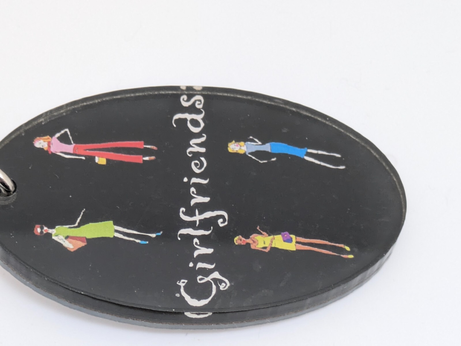 "Girlfriends" Keychain Plastic Multi-Colored