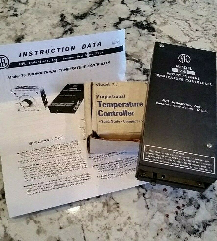 RFL MODEL 76 PROPORTIONAL TEMPERATURE CONTROLLER 15A 50/60 Hz