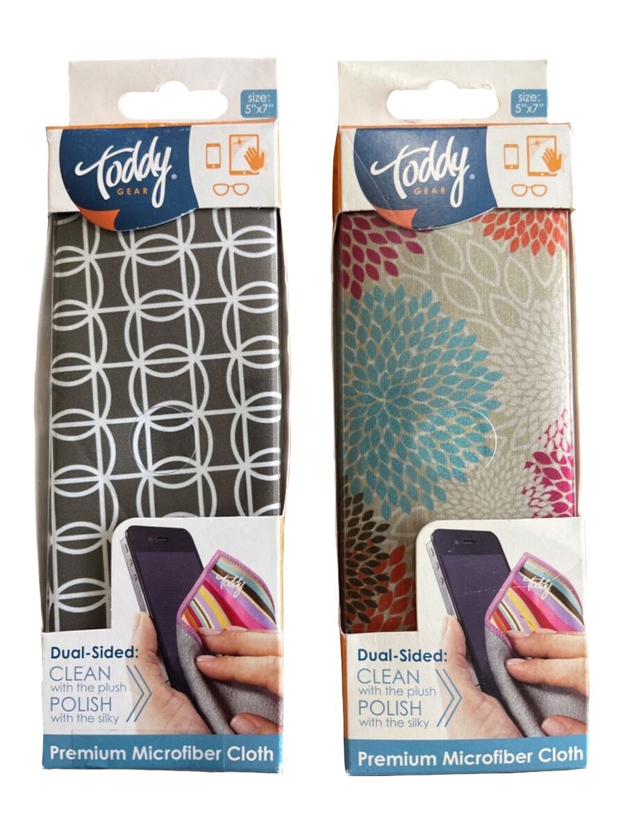 Toddy Gear Cloth Premium Microfiber Smart iPad & Touch Screen Cleaning 5"x7" Lot