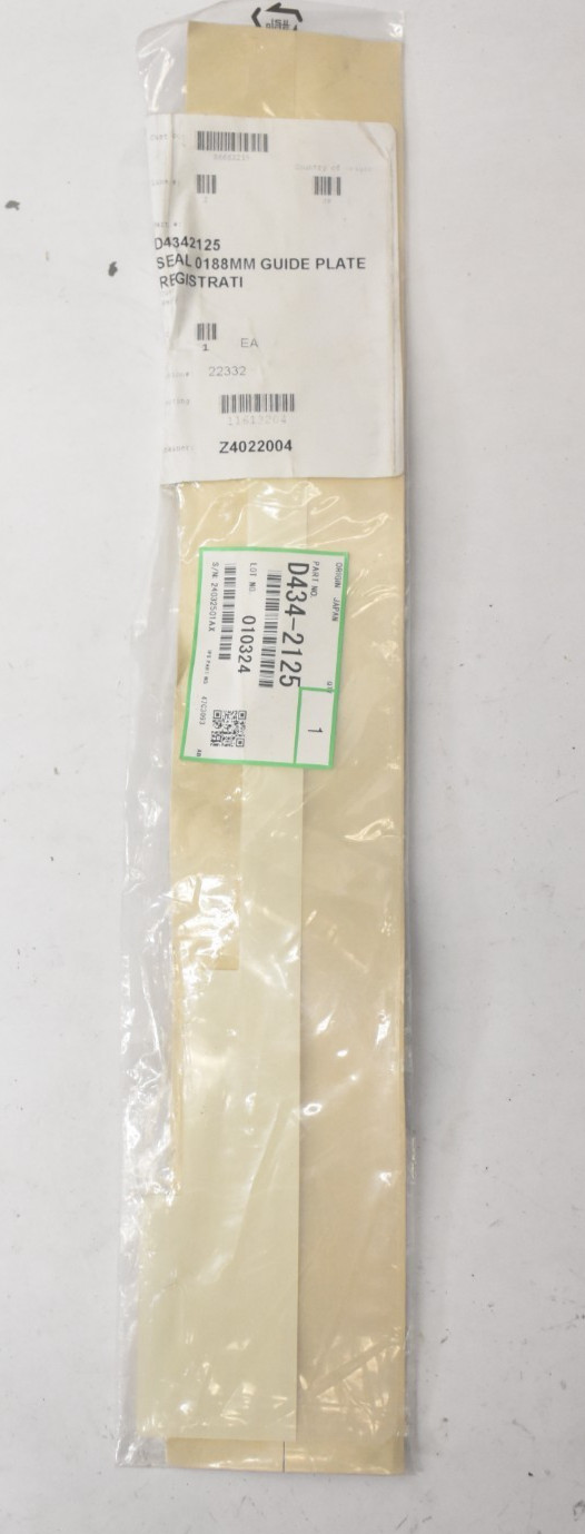 Seal Guide Plate Registration D434-2125 D4342125 188mm Replacement Unit