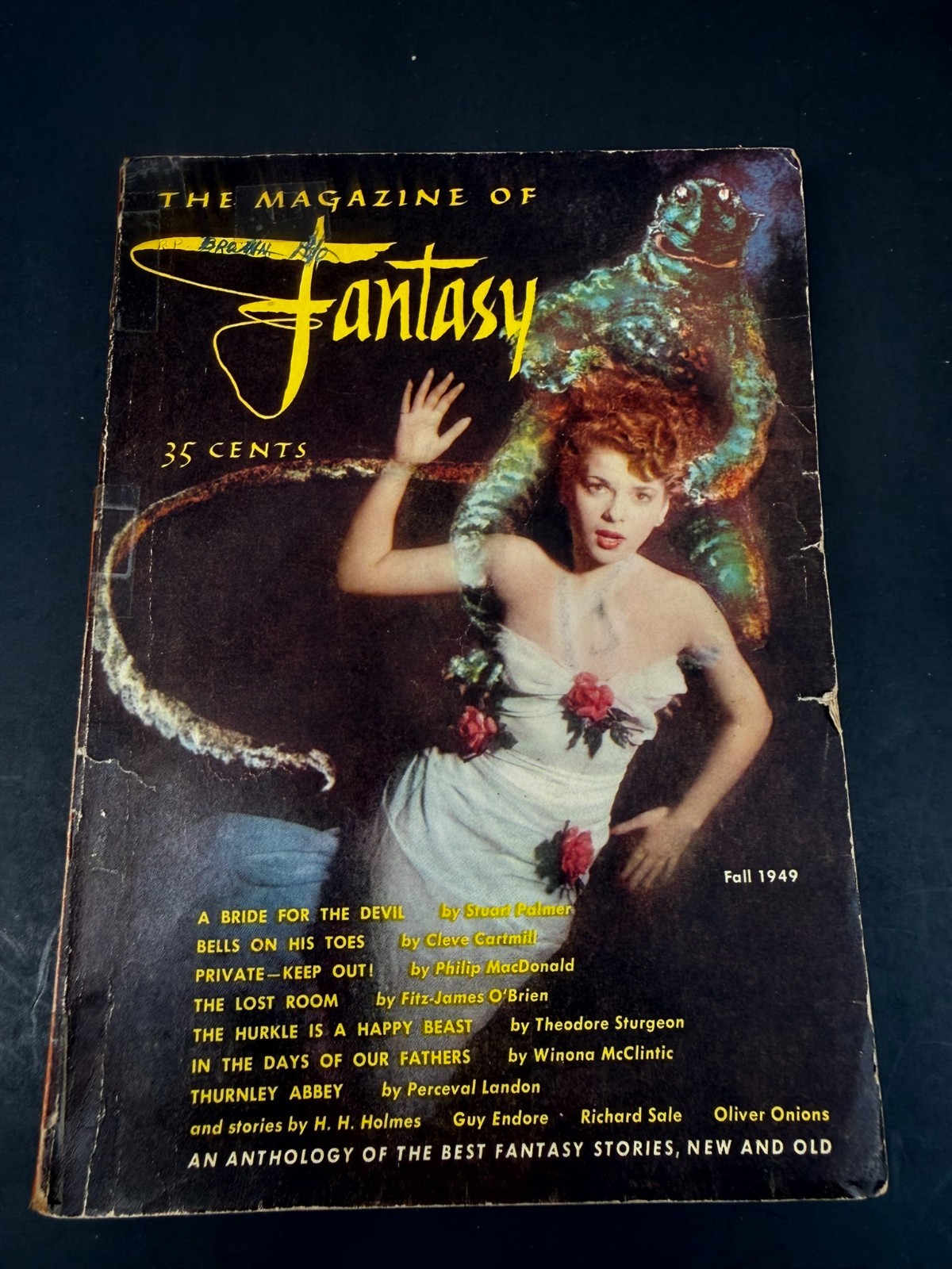 Vintage The Magazine of Fantasy Fall 1949 Book Digest by Mystery House Inc.