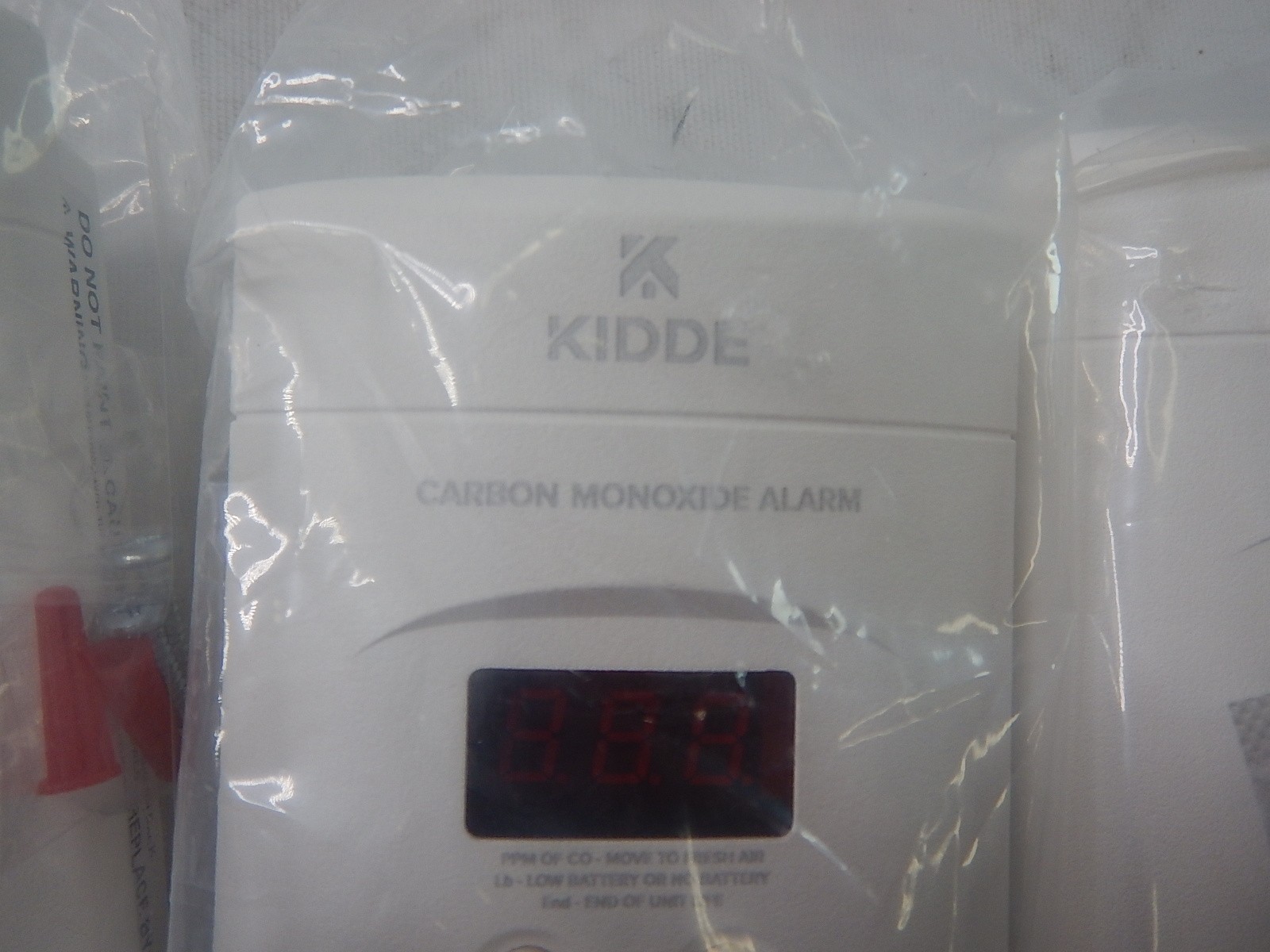 Kidde Carbon Monoxide Detector, Plug In Wall with 9-Volt Battery Backup, 4 Pack