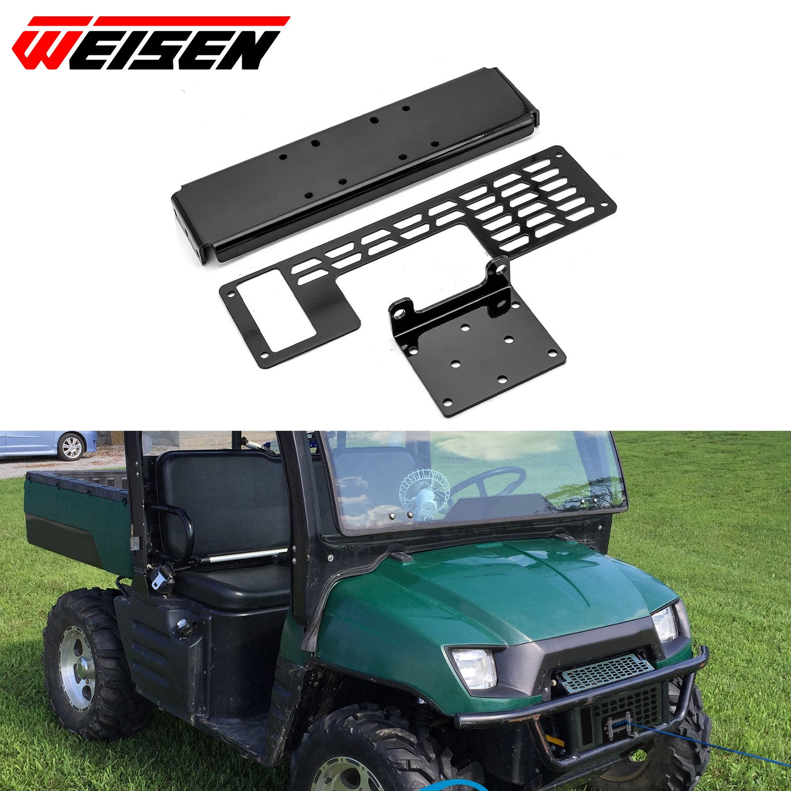 Heavy-Duty Steel Winch Mounting Bracket For Polaris Ranger 425 500 700 /Crew