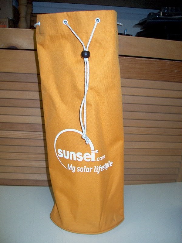ORANGE Cloth CARRY BAG with Drawstring & Adj Strap, fits child's folding chair