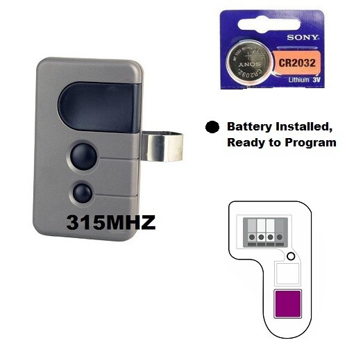 Sears Craftsman Garage Door Opener Remote Control 139.53753 HBW2028 315MHz