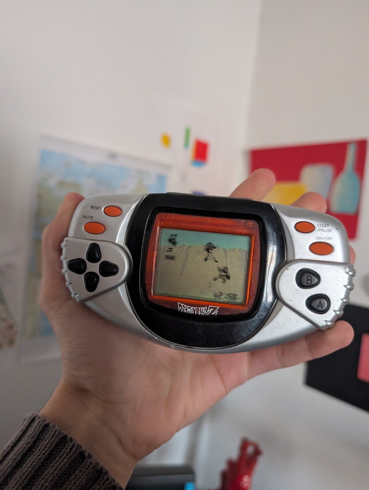 Dragon Ball Z - 2000s LCD Portable Video Game - 2 Interchangeable Screens
