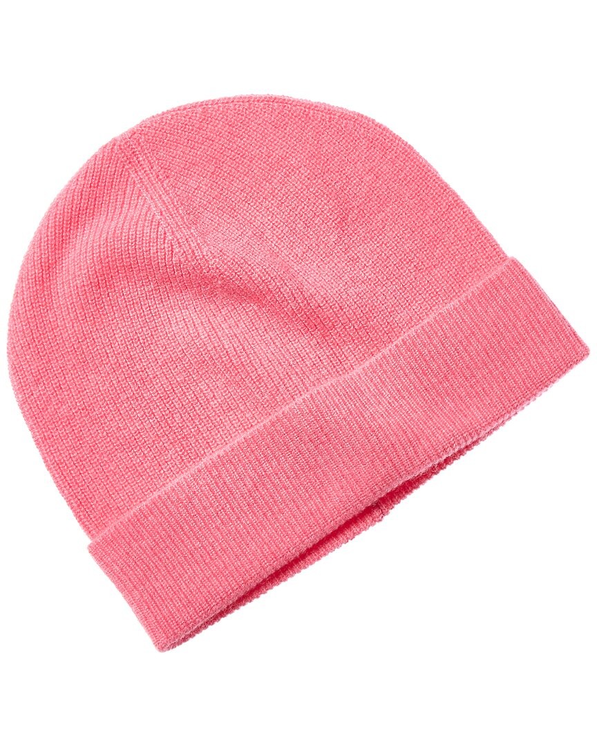 Brodie Cashmere Classic Cashmere Beanie Women's Pink
