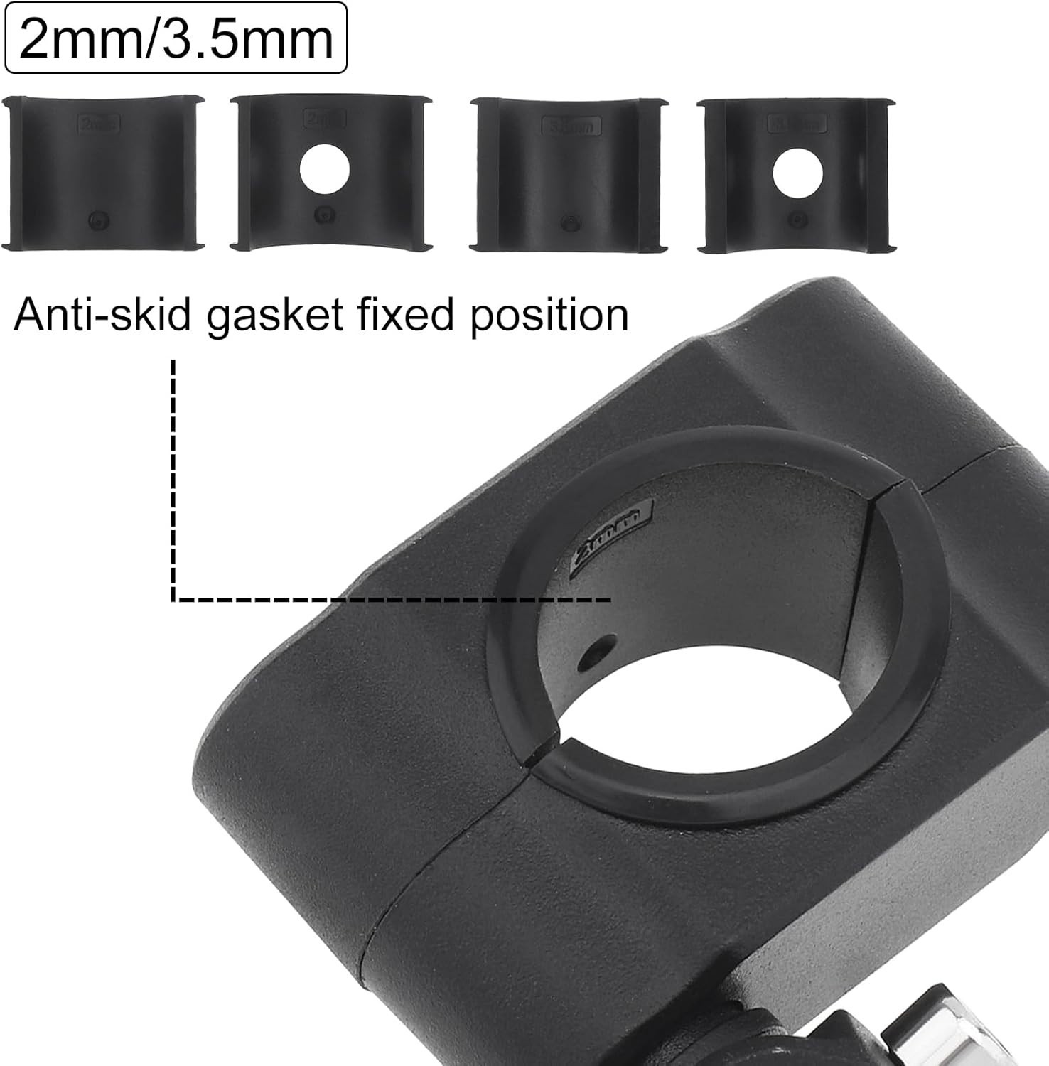 Durable Light Bar Mounts for UTV/ATV - Polished 360-Degree Angle Adjustable