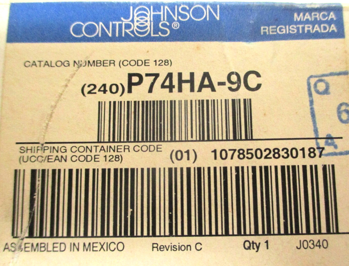 JOHNSON CONTROLS, 025-14386-000, DIFFERENTIAL PRESSURE CONTROLLER , SURPLUS