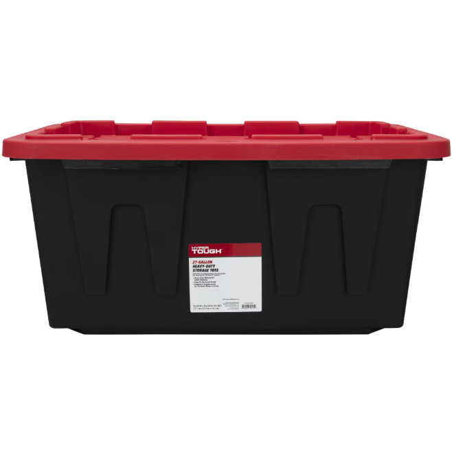 4 Pack 27 Gallon Heavy Duty Plastic Storage Bin with Snap Lid