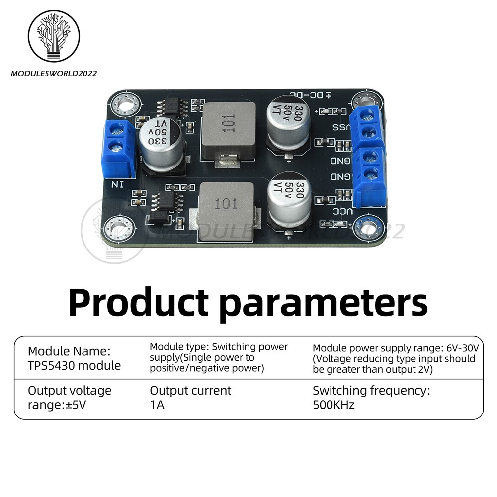 TPS5430 Module Switing Power Supply 6-30V to ± 5 DC-DC Step-down Low Ripple