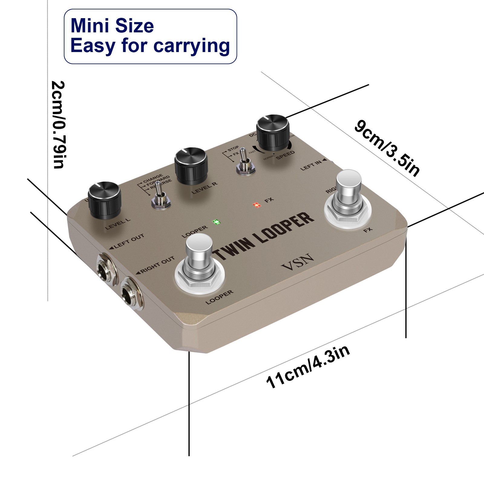 Looper Pedal Guitar Effect Pedal Loop Station Multi-function 11 Types of Play