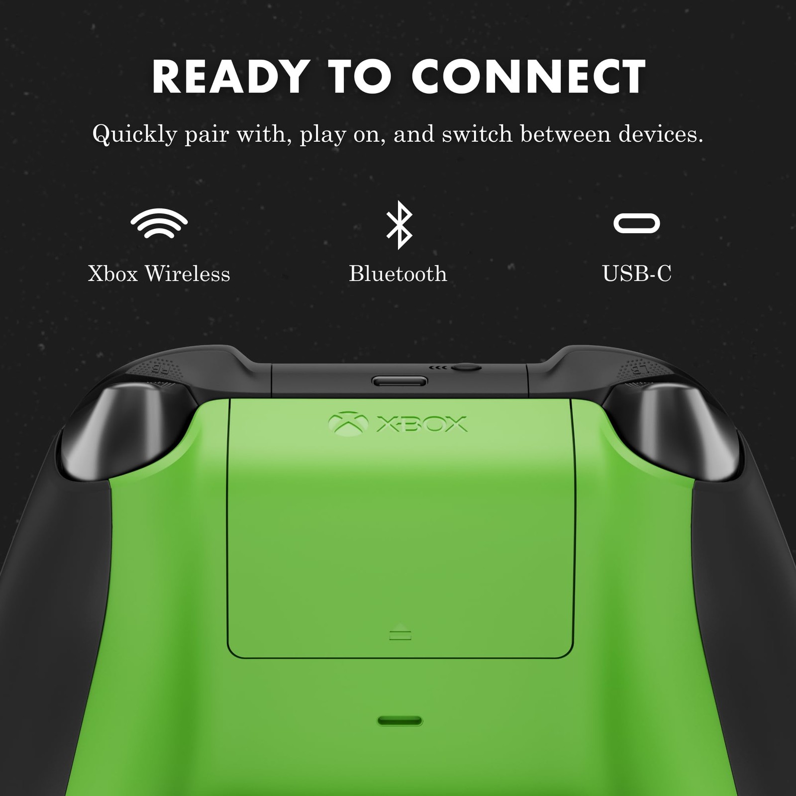 Xbox Wireless Gaming Controller – Fallout Pip-Boy Edition – Play Large, Black