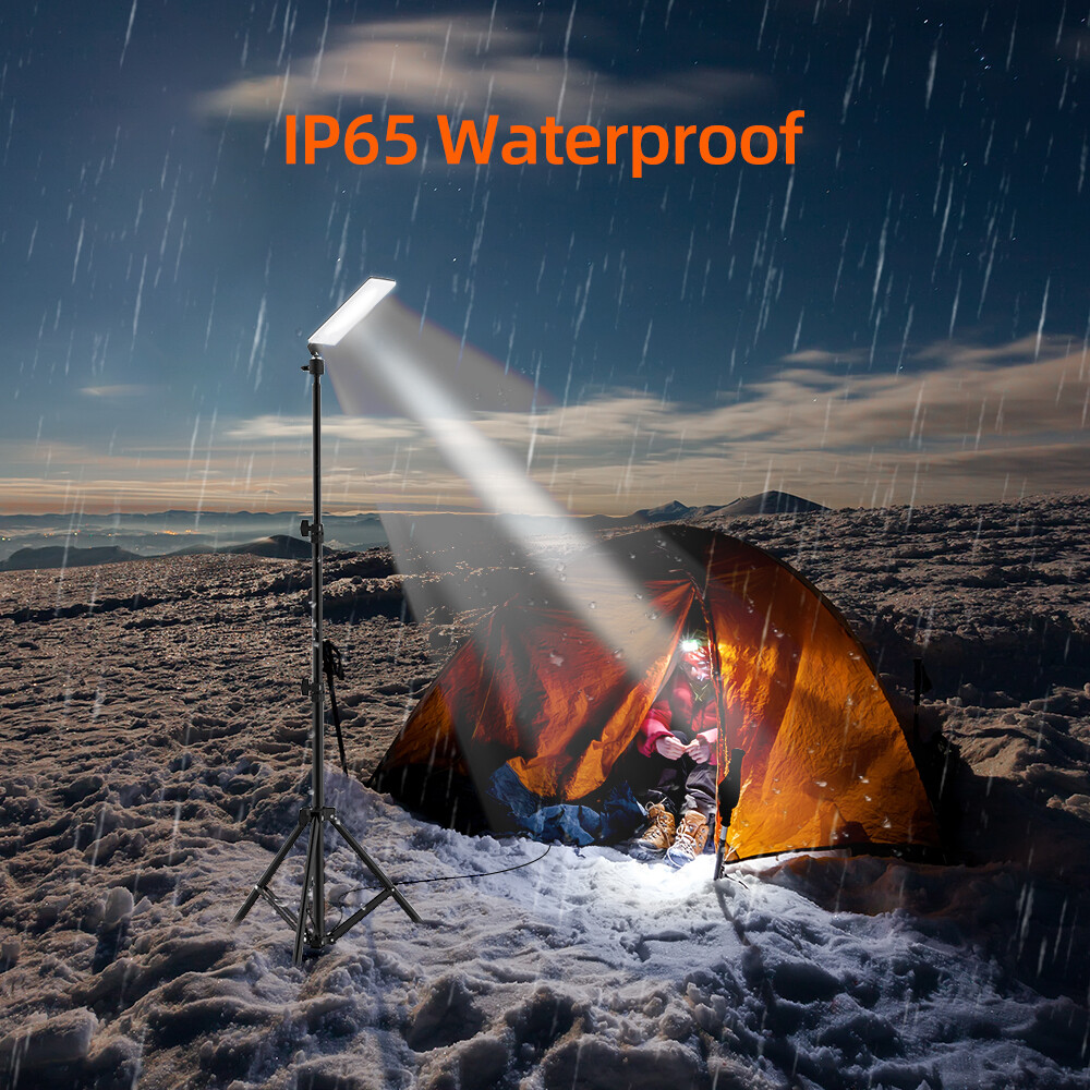 Outdoor Camping Light Super Bright LED Grill Work Light Stand Telescoping Tripod