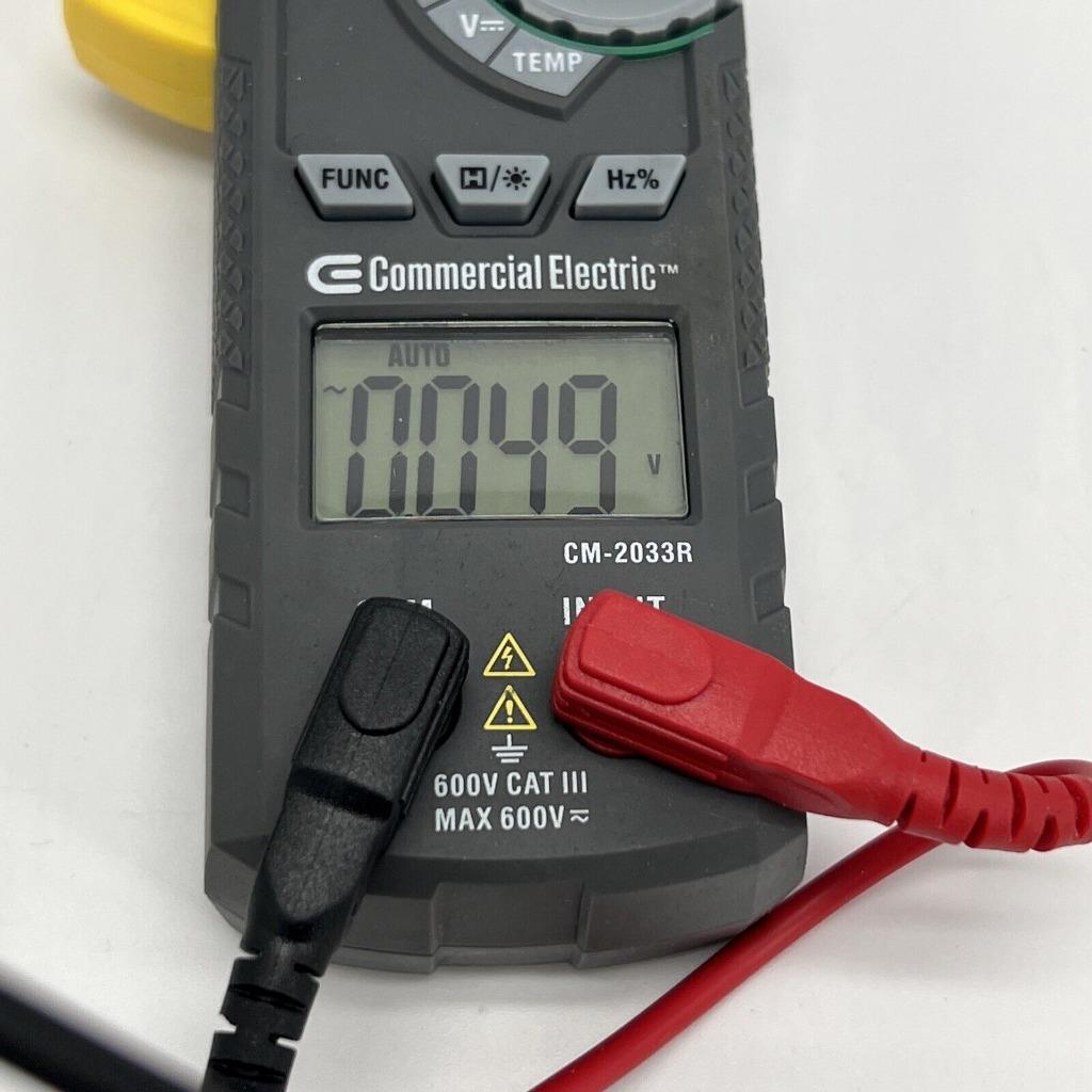 COMERCIAL ELECTRIC DIGITAL CLAMP METER MS2033C Test Resistance & Continuity
