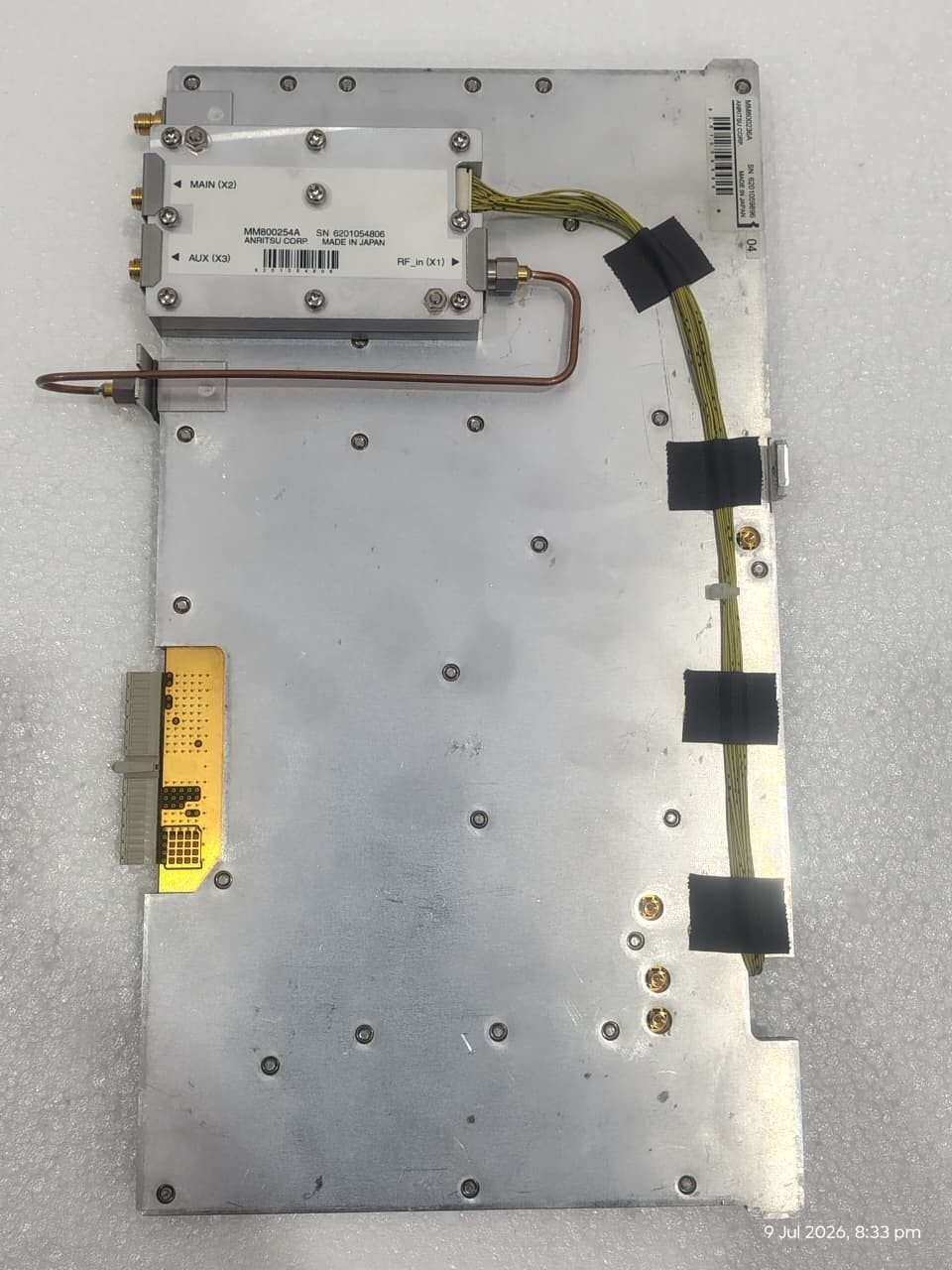 Anritsu MM800236A A7101-A7201 322U16674 MM800254A Board Used Free shipping