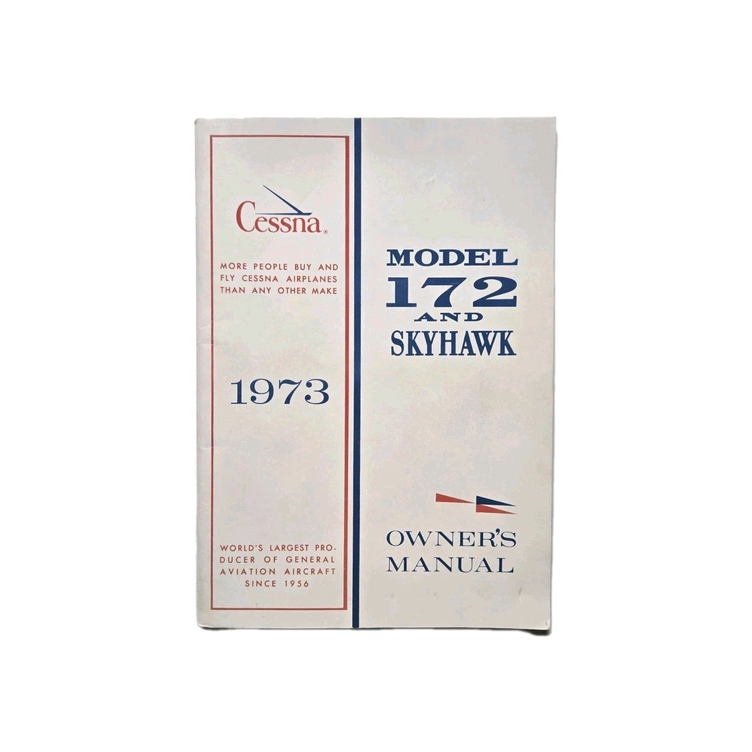 Cessna 1973 Model 172 and Skyhawk Owners Manual Airplane Aircraft Aviation Pilot