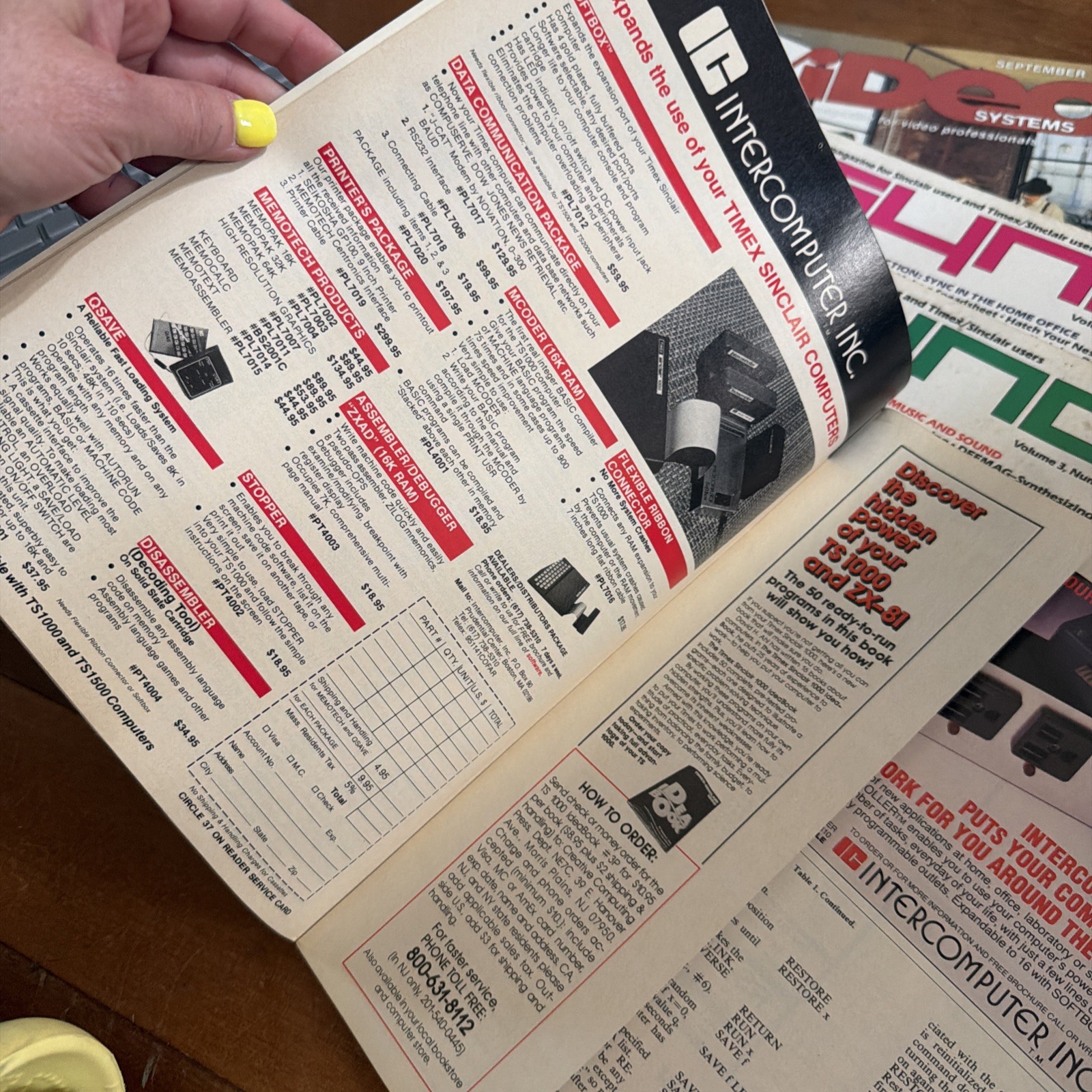 Sync Timex Sinclair Computer Magazine 1983 1984 PC Machine Language Chaining Bit