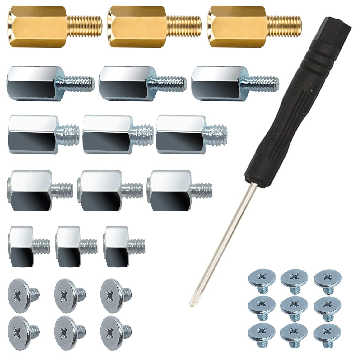 PCIe NVMe M.2 SSD Mounting Screws Kit for Asus Gigabyte ASRock Msi...