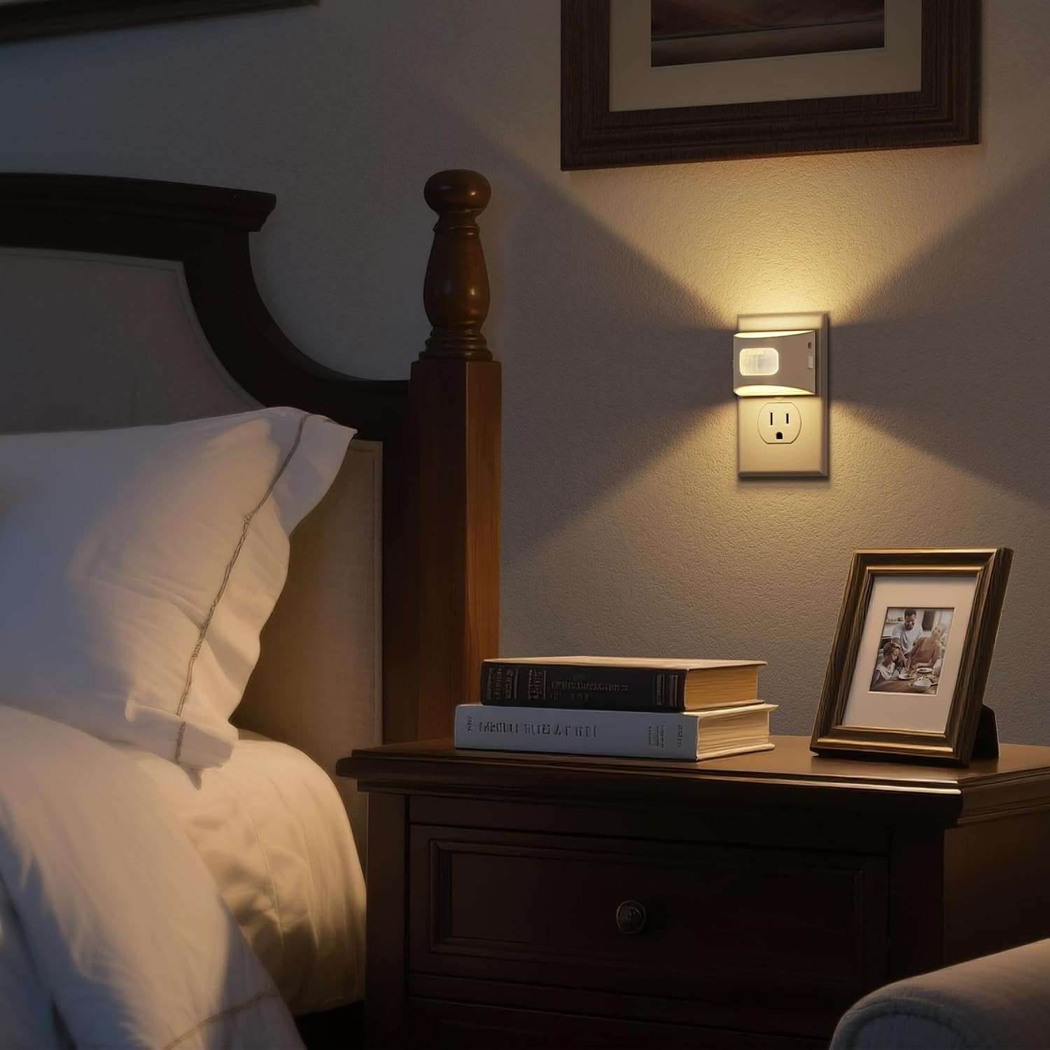 LED Night Light[2 Pack], Night Lights Plug into Wall, 3 Mode Motion Sensor Ni...