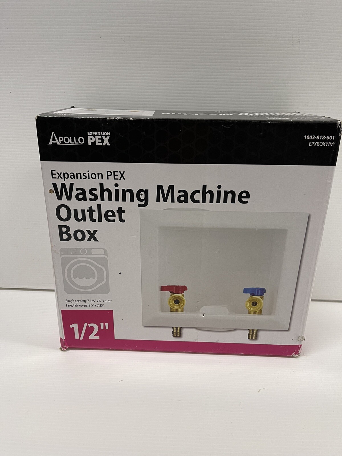 Apollo EPXBOXWM Outlet Box 1/2" D Washing Machine Free Shipping 🔥