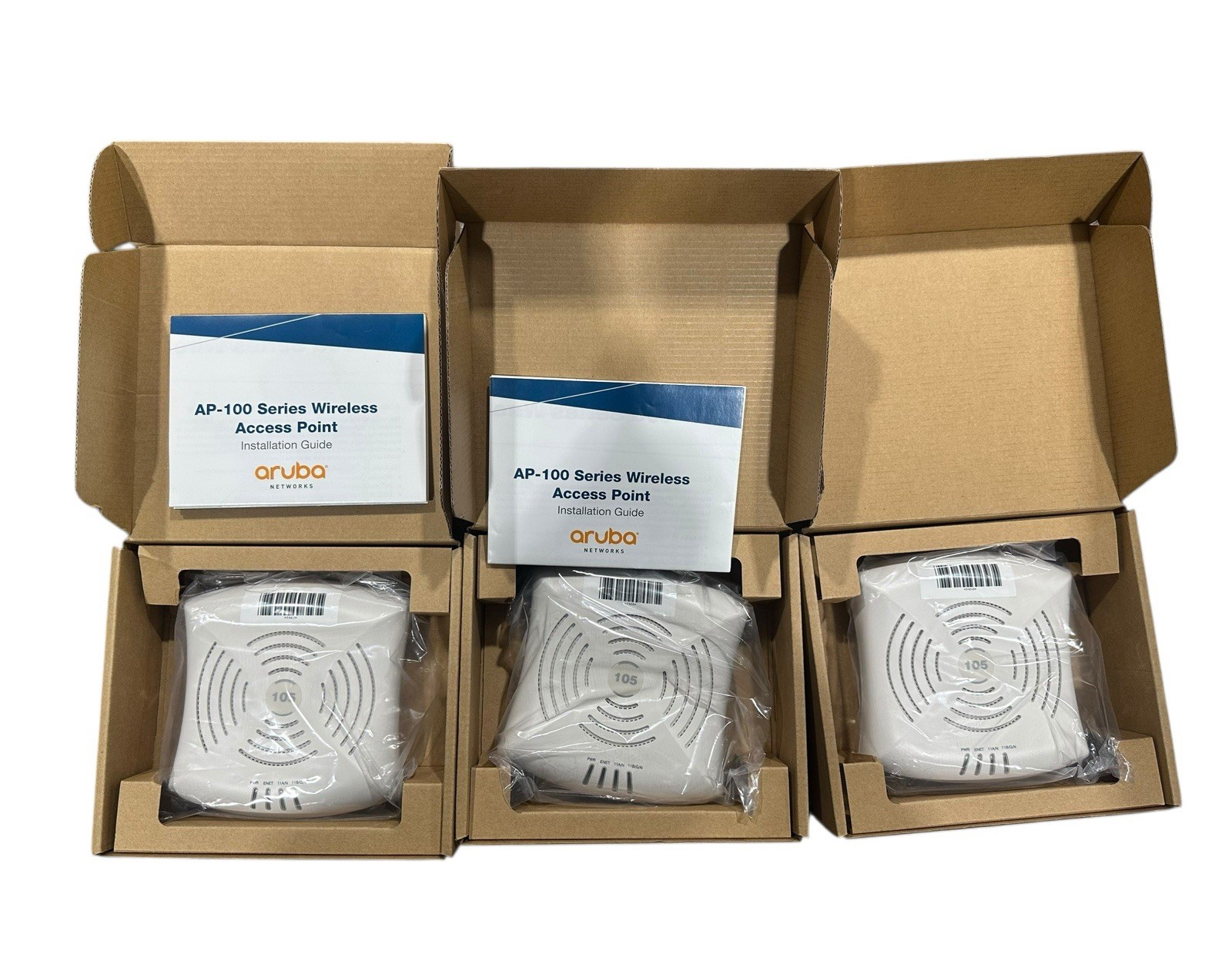 LOT OF 3x Aruba Networks AP-105-US Wireless Access Points *OPEN BOX*