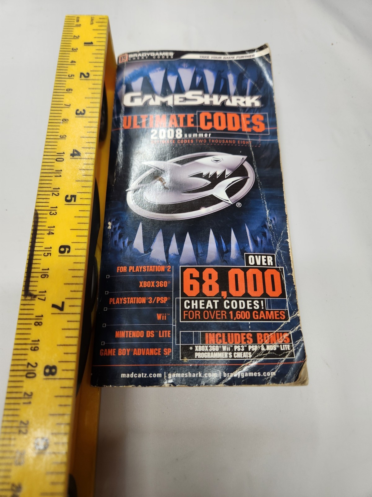 GameShark Ultimate Codes 2008 Summer Very Good BradyGames