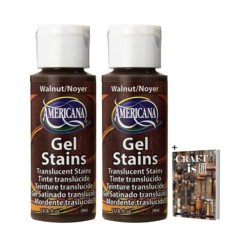 Decoart Americana Walnut Gel Stain - 2 Pack 2oz Walnut Water Based Wood Stain