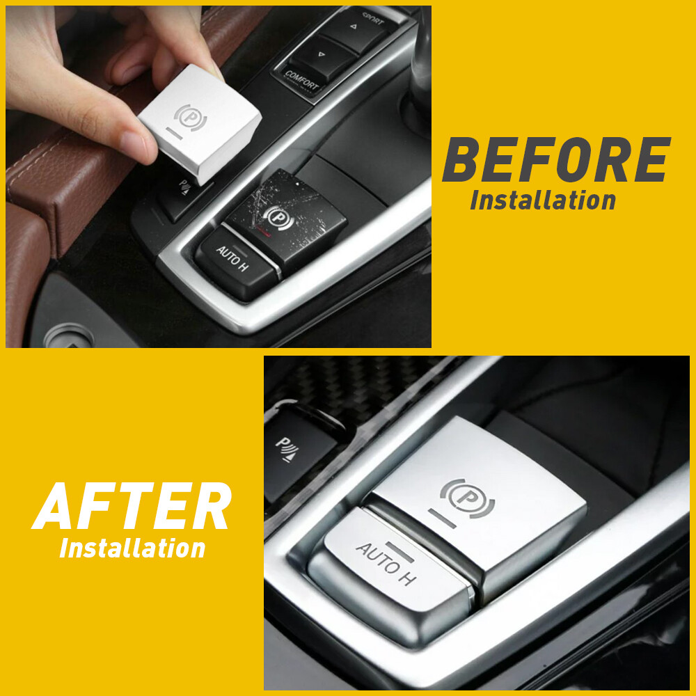 Handbrake Gear Shift Panel Switch Button Cover For BMW 5 Series F10 2010-2017