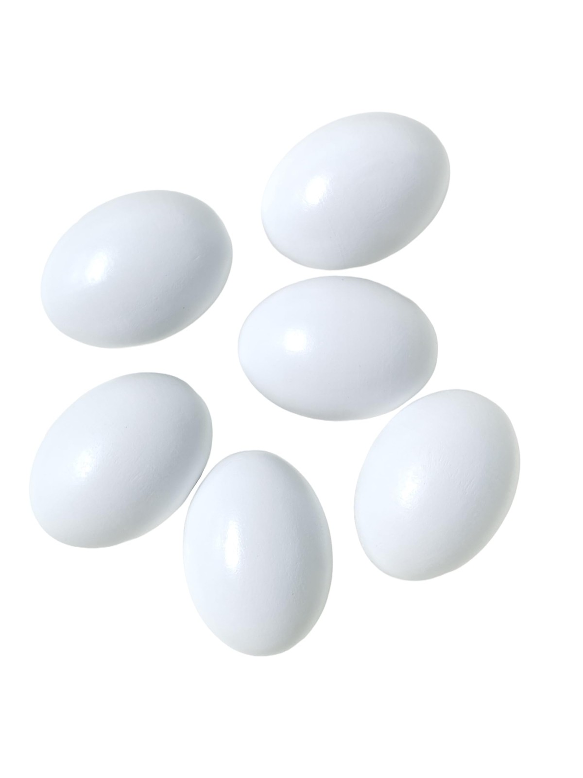 6Pcs Wooden Eggs Fake Chicken Easter Eggs to Help Chickens Lay for Nesting Boxes