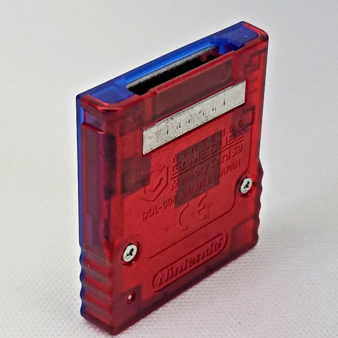 Official Nintendo GameCube Pokemon Box Memory Card 59 w/Sticker - Tested