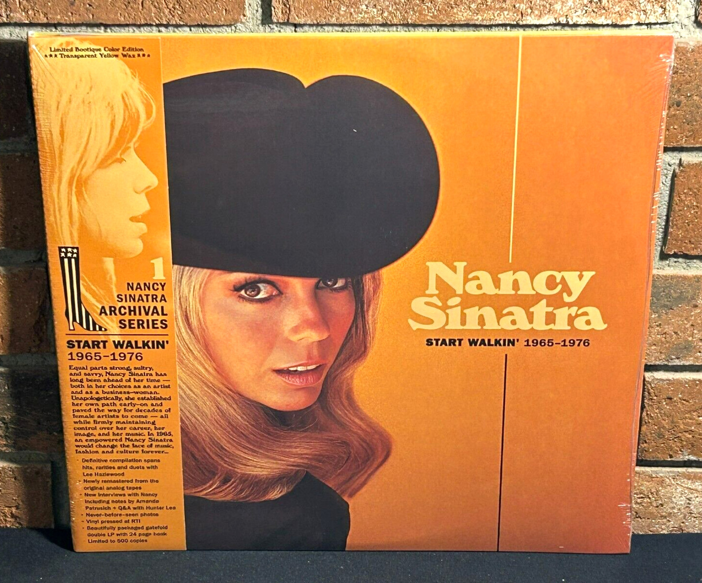NANCY SINATRA - Start Walkin' 1965-1976, Ltd 2LP YELLOW VINYL Gatefold Sealed!