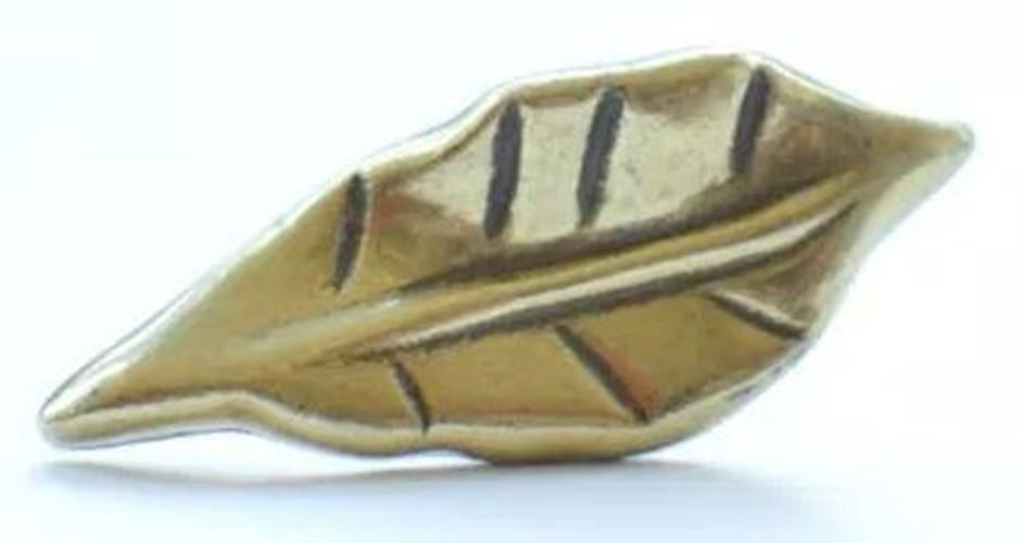 2" Windsor Leaf Design Knob Antique English