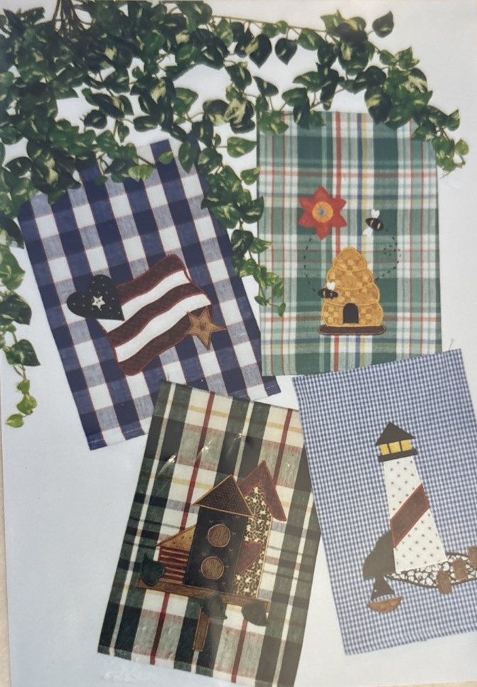 Vtg Rare Stitchin' Friends TEMPTING TOWELS Applique Quilt 1998 pattern #986 only