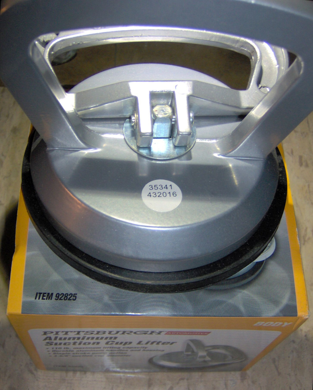 Aluminum SUCTION CUP LIFTER 110 lb 4.5" PRO Grade Grip lift puller dent puller