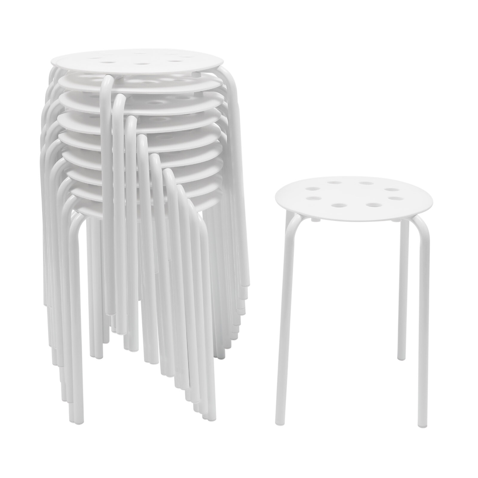 10 x Plastic Stacking Stools for Kids Students Classroom Home Kitchen Garden
