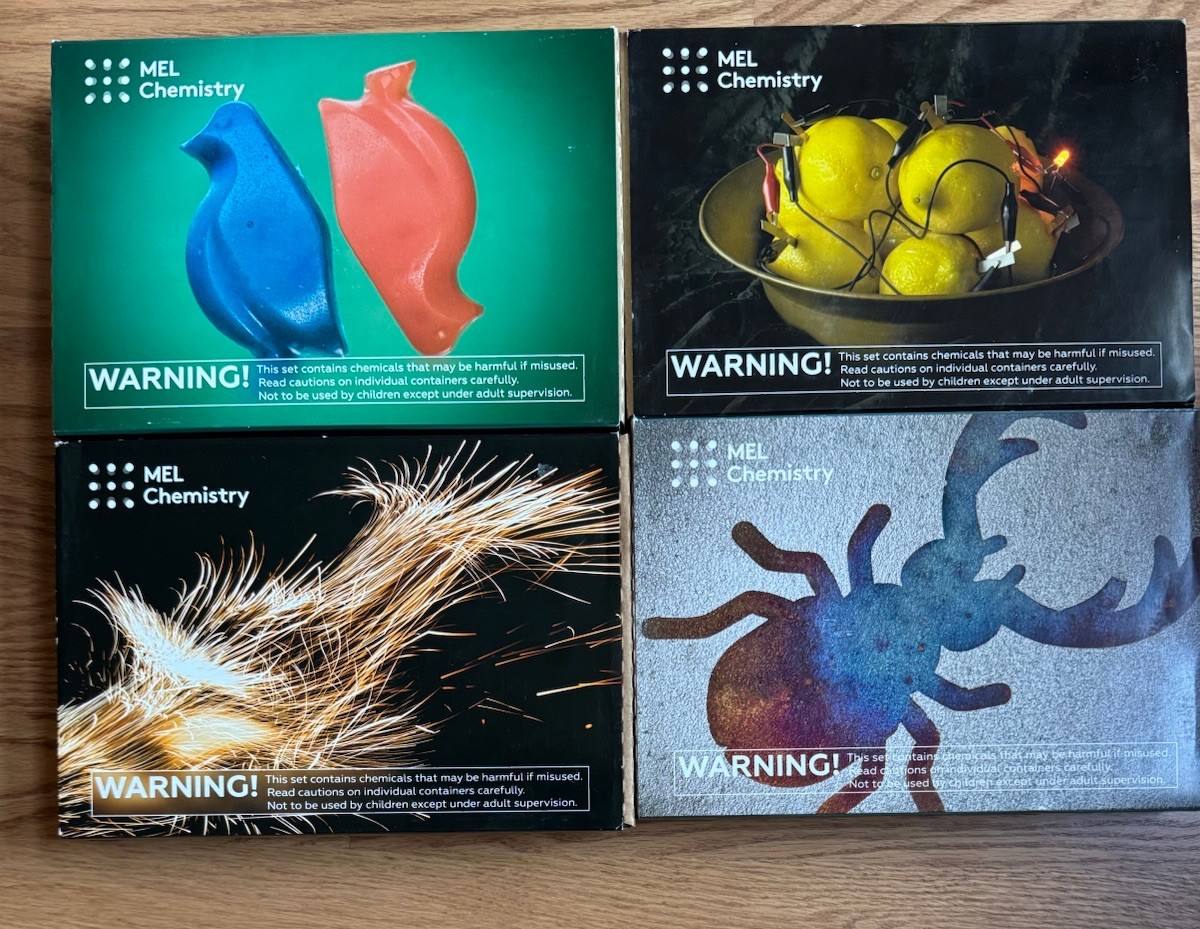 MEL Chemistry Science Experiments 4 Complete Kits STEM Age 10+ Homeschool NEW