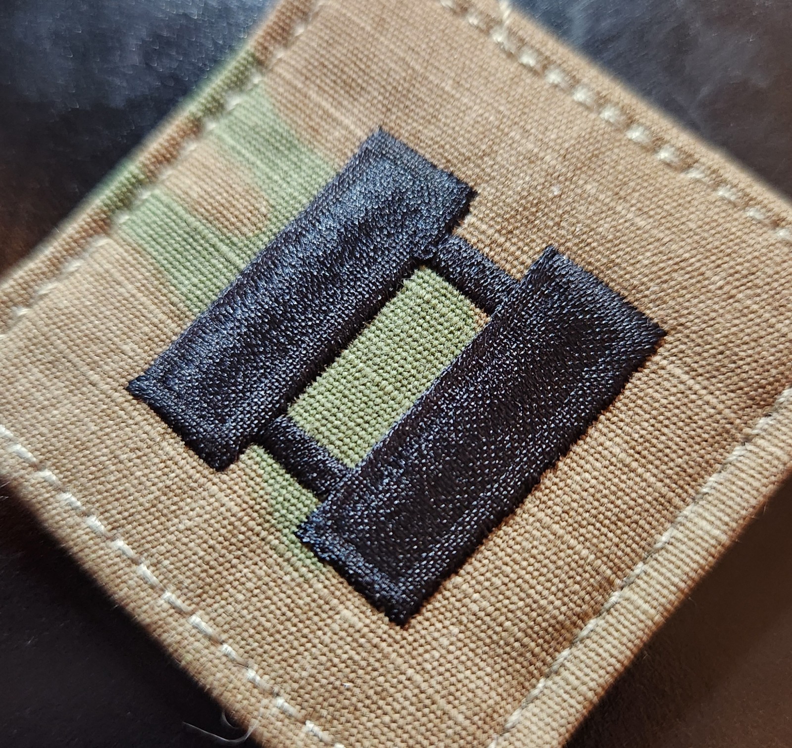 Captain (CPT) OCP Rank Patch - Hook Fastener - Army Combat Uniform (ACU)