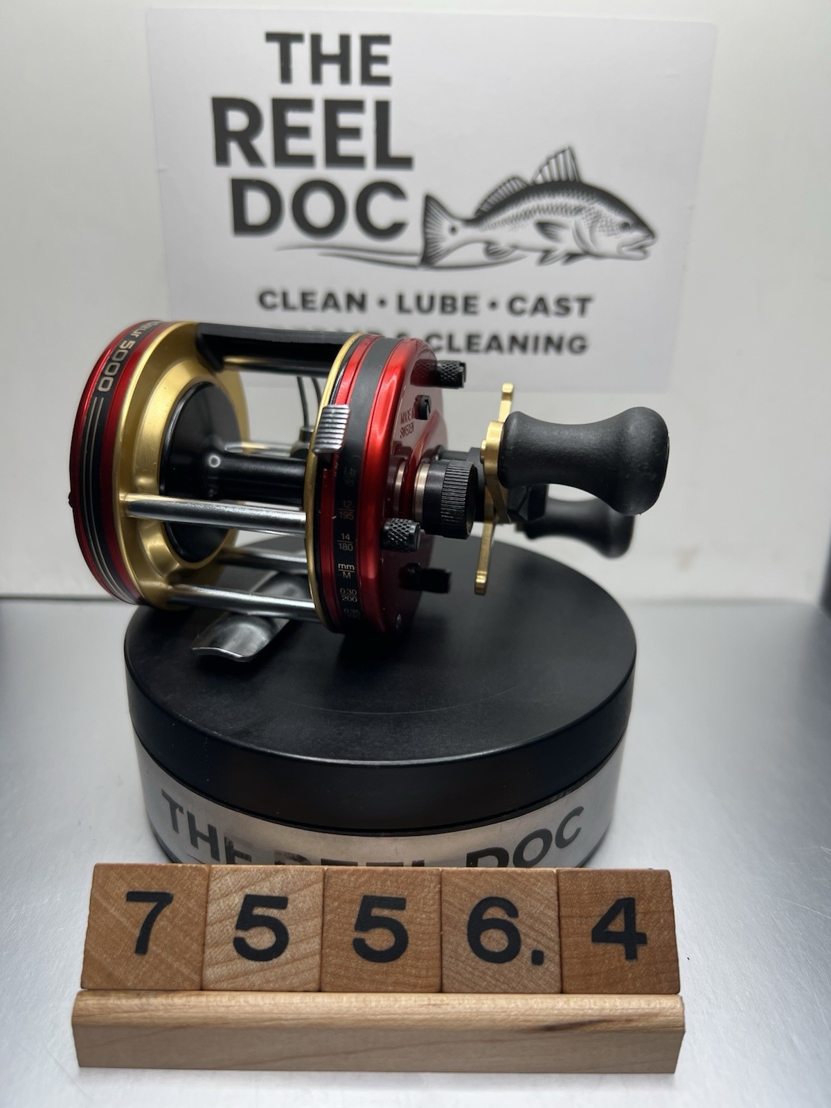 Abu Garcia 5000 35th Anniversary Red Gold Sweden 75564 Serviced By The Reel Doc